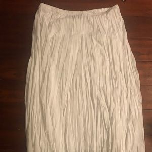 New directions white maxi skirt NWT